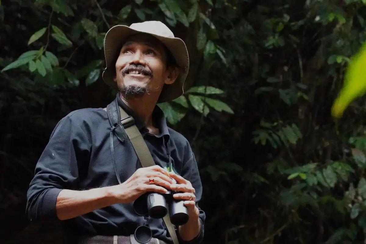 Ibrahim Supervisor Riset Forum Konservasi Leuser FKL Foto Mardili - Ibrahim Guru dari Rimba Leuser