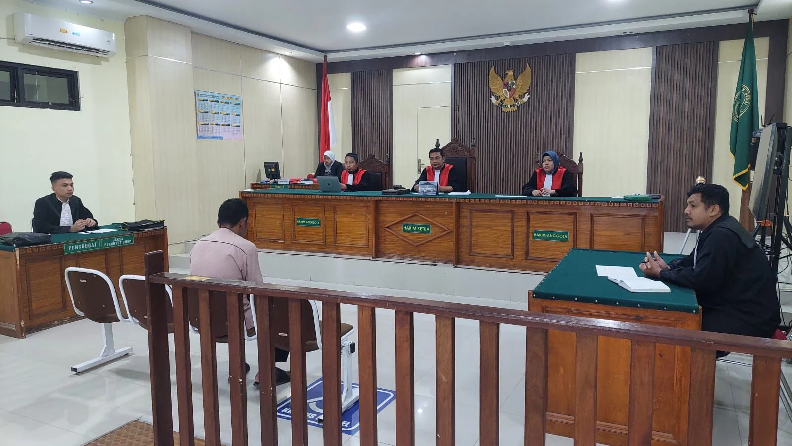 Sidang terdakwa pengangkut ratusan satwa liar dilindungi di Pengadilan Negeri Idi Rabu 1762026 Foto Istimewa - JARI Kriti...