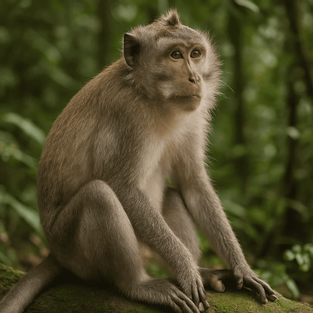Monyet ekor panjang di habitat alaminya - Keunikan dan Habitat Monyet Ekor Panjang