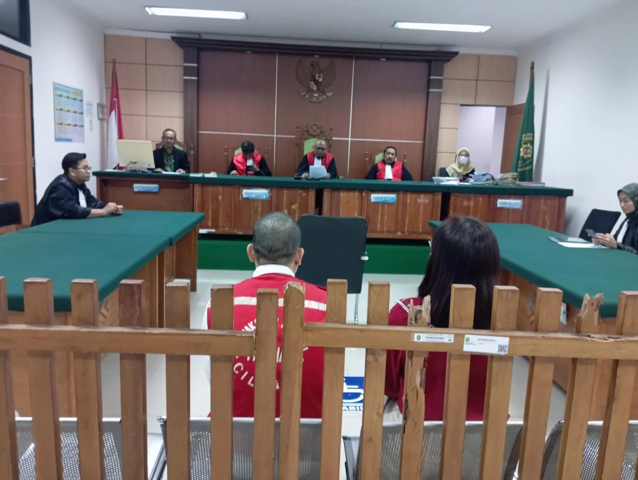 Sidang dengan agenda pembacaan nota pembelaan dari terdakwa digelar pada Kamis 3072026 di PN Serang Foto - Nakhoda Terdak...