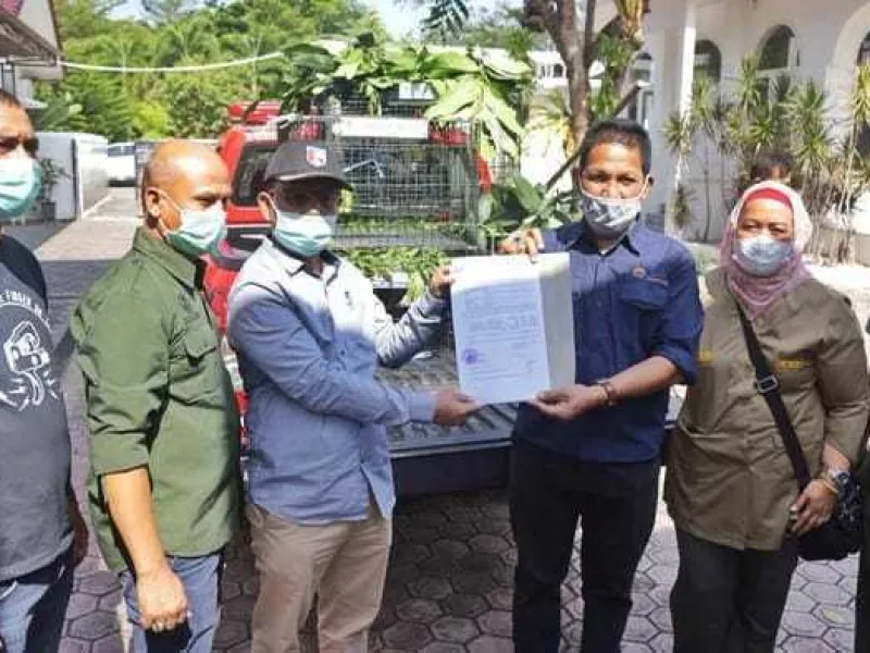 BKSDA Aceh Evakuasi 9 Satwa Dilindungi dari Rumah Dinas Gubernur Aceh